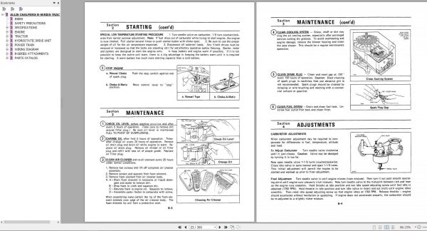 Fiat Allis Chalmers B Series Tractors Service Manual9003453 2