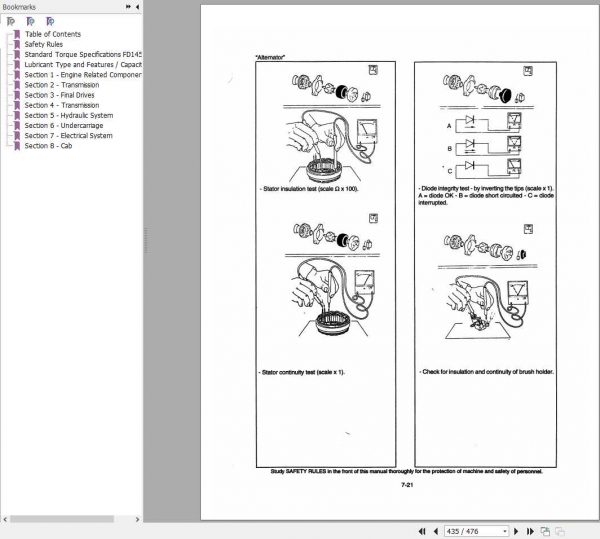 Fiat Allis FD145 Crawler Tractor Dozer Service Manual60406580 3