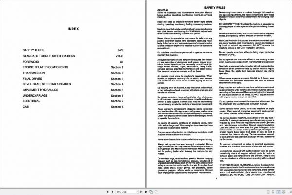 Fiat Allis FD14E Crawler Tractor Dozer Service Manual73156837 2