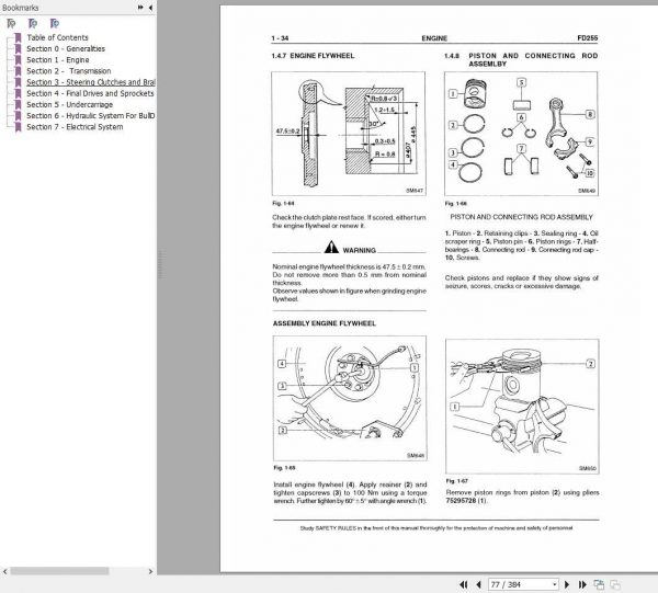 Fiat Allis FD255 Crawler Dozer Service Manual60402214 3