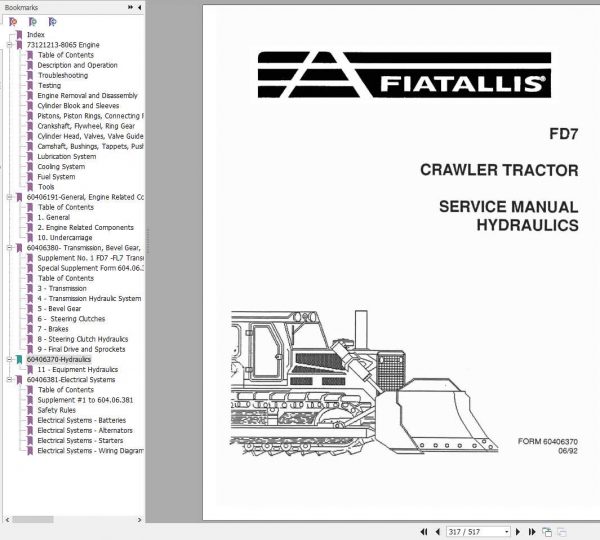 Fiat Allis FD7 Dozer Service Manual73158152 3