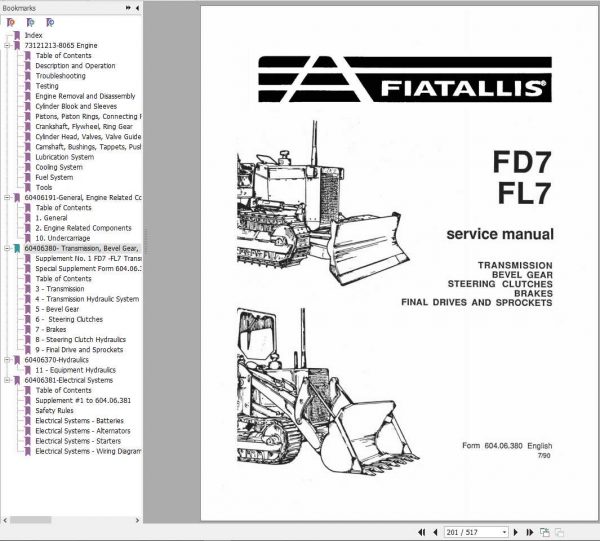 Fiat Allis FD7 Dozer Service Manual73158152 4