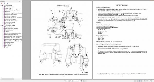 Fiat Allis FL10E FL145 Crawler Loader Service Manual73156192 3