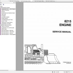 Fiat Allis FL20 Crawler Loader Service Manuals 4