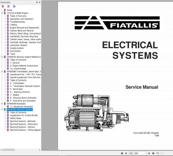 Fiat Allis FL7 FL7B Dozer Service Manual73158157 4
