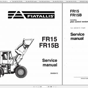 Fiat Allis FR15 FR15B Wheel Loaders Service Manuals 1