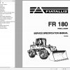 Fiat Allis FR180 Wheel Loader Service Specification Manual75314899 1