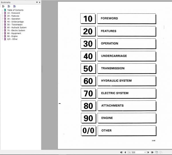 Fiat Allis FX300LC Crawler Excavator Service Manual59825021 2