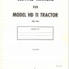 Fiat Allis HD11 Tractor Service Manual 1