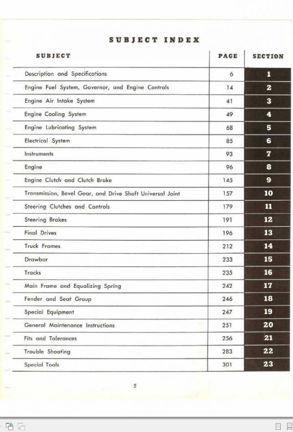 Fiat Allis HD11 Tractor Service Manual 2