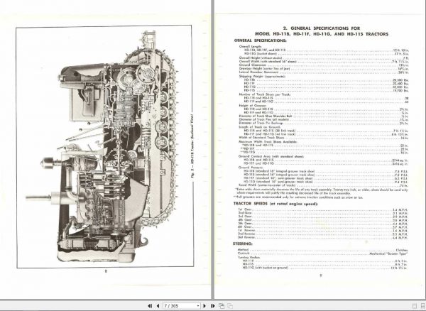 Fiat Allis HD11 Tractor Service Manual 3