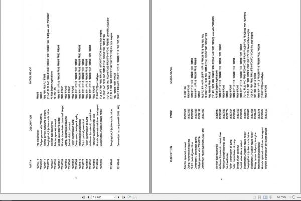 Fiat Allis Tool Manual Supplement73128466 2