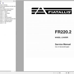Fiat Allis Wheel Loader FR2202 Service Manual 1
