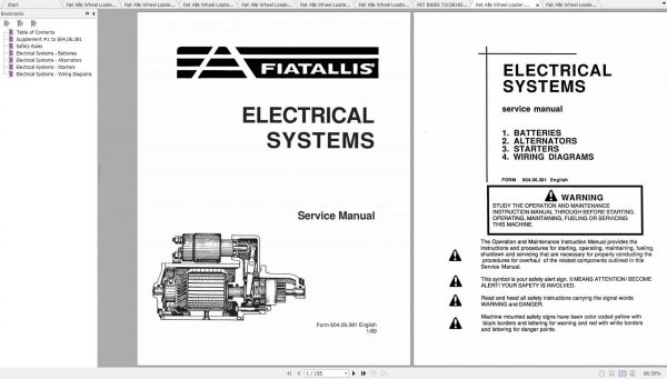 Fiat Allis Wheel Loader FR7 Service Manual 3