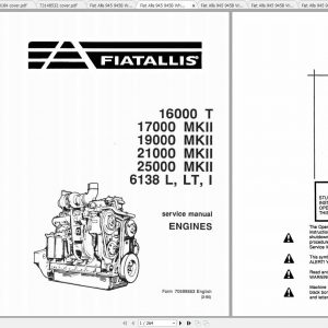 Fiat Allis Wheel Loaders 945 945B Service Manual73062940 4