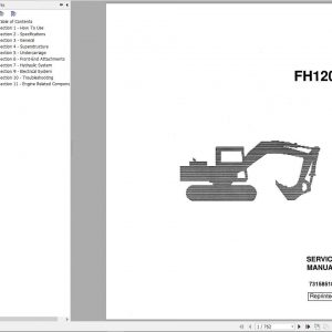 Fiat FH120 Hydraulic Excavator Service Manual73158518 1