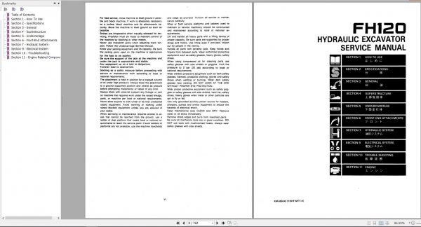 Fiat FH120 Hydraulic Excavator Service Manual73158518 2