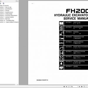 Fiat FH200 Hydraulic Excavator Service Manual73158520 2