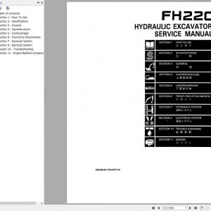 Fiat FH220 Hydraulic Excavator Service Manual73158522 2