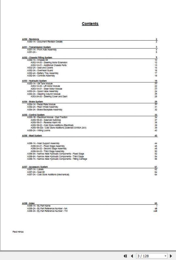 Flexi HiMAX Forklift Parts Manual42407 00 2