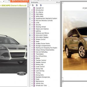Ford Escape Kuga 2013–2017 Workshop Manual 1
