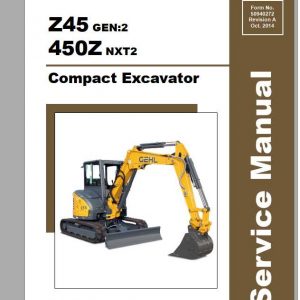 GEHL Compact Excavator 450ZZ45 Service Manual 1