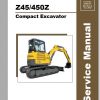GEHL Compact Excavator 450ZZ45 Service Manual 2