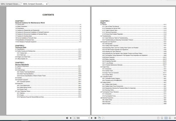 GEHL Compact Excavator 450ZZ45 Service Manual 3