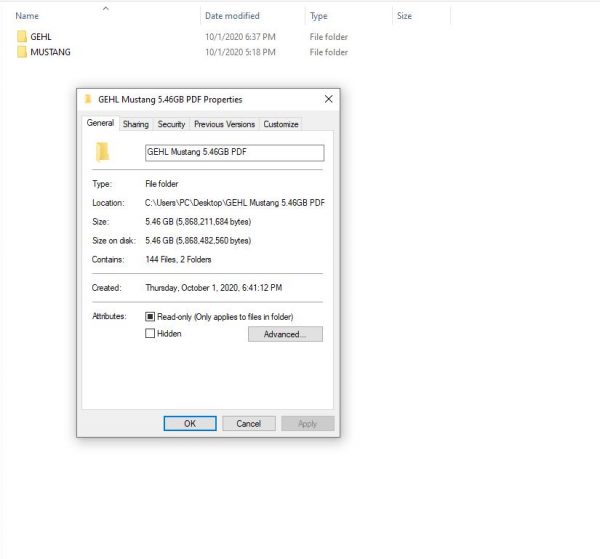 GEHL Mustang 546GB PDF 2020 Service Manuals DVD 1
