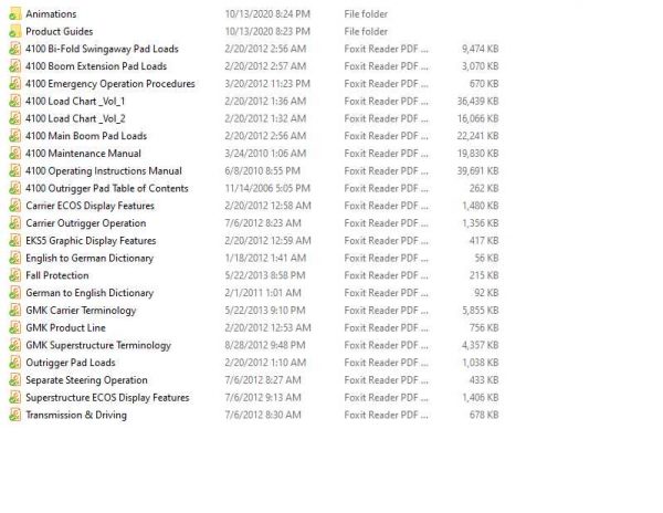 Grover Mobile Crane GMK 4100 Service Training DVD 4