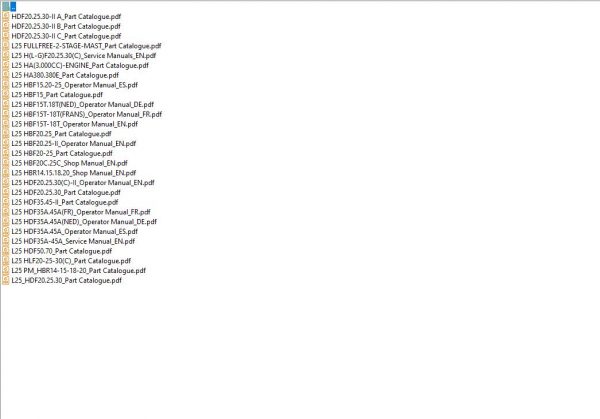 HALLA Forklift Manual CD