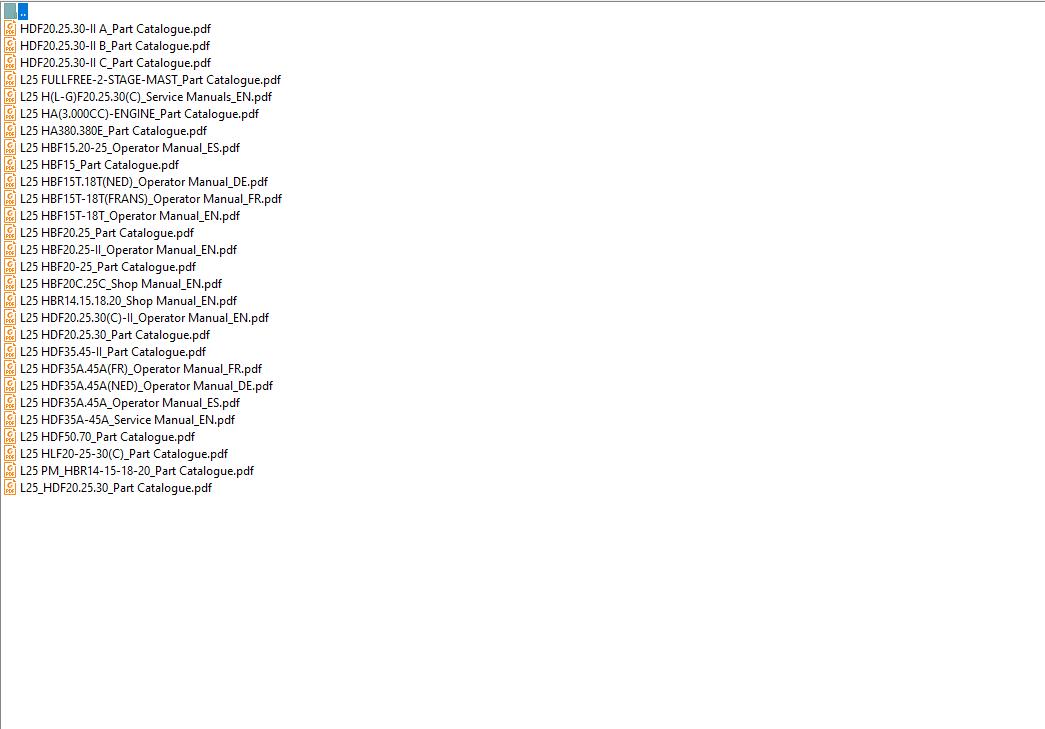 HALLA Forklift Manual CD