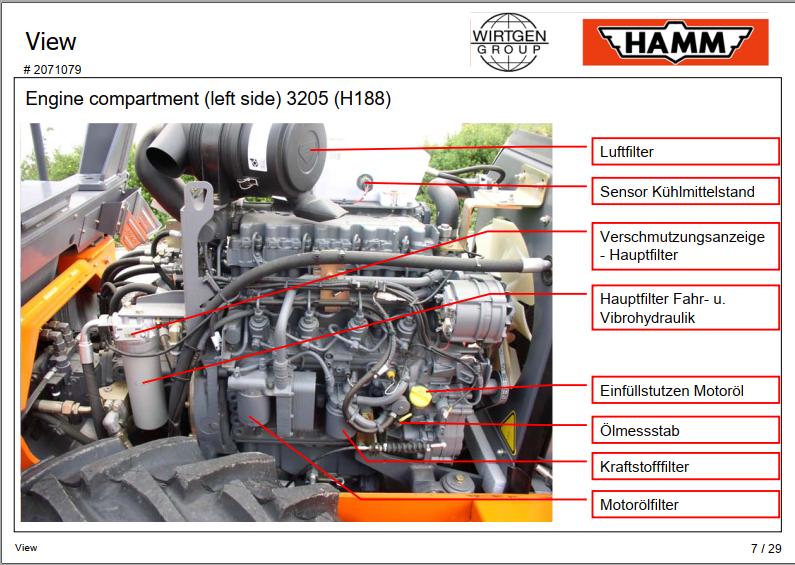 Hamm Roller 32053307 Service Training Manual