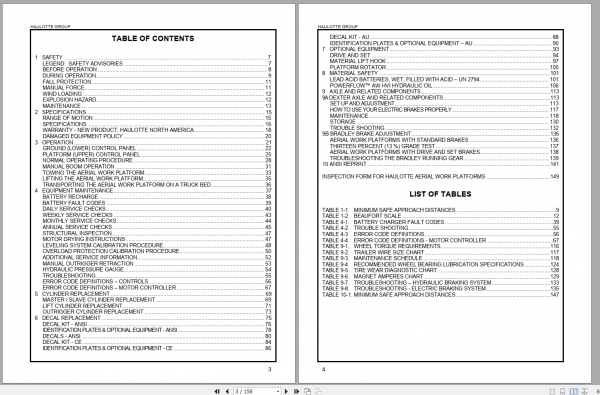 Haulotte 3522A HTA 13 P Maintenance Book 2