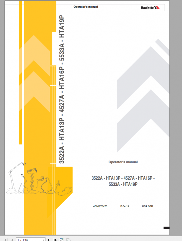 Haulotte 3522A Operator Manual 1