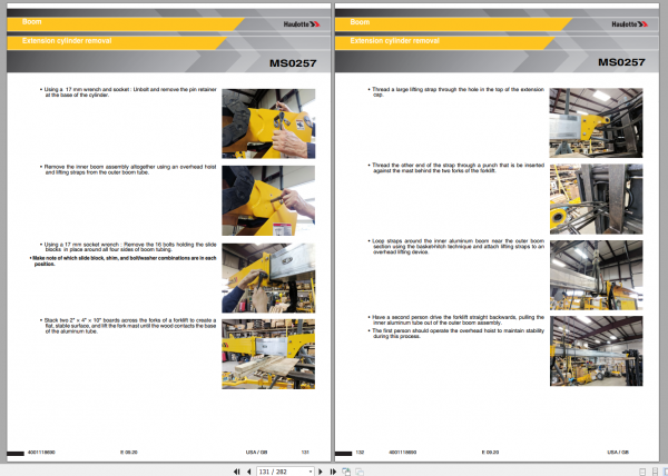 Haulotte 6543A Maintenance Book 3