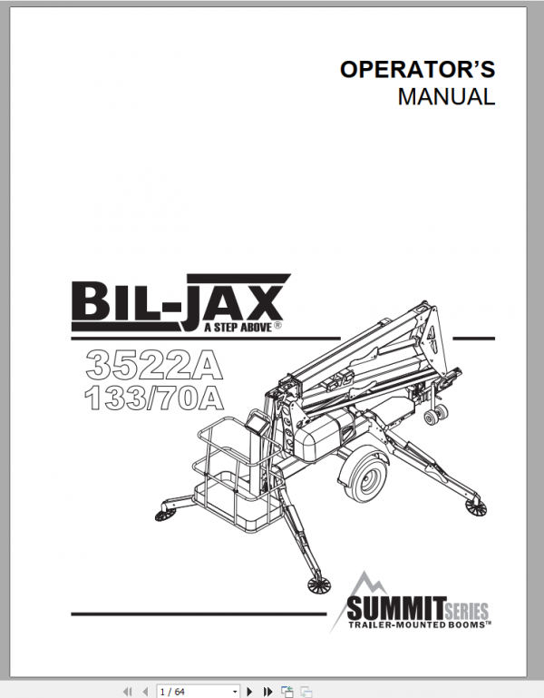 Haulotte Boom Personel Lift 3522A Operation Manual