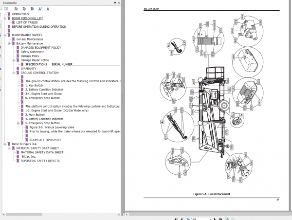 Haulotte Boom Personel Lift 3522A Operation Manual 4