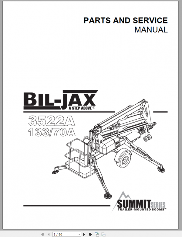 Haulotte Boom Personel Lift 3522A Part Servie Manual