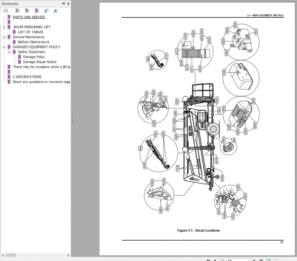 Haulotte Boom Personel Lift 3522A Part Servie Manual 3