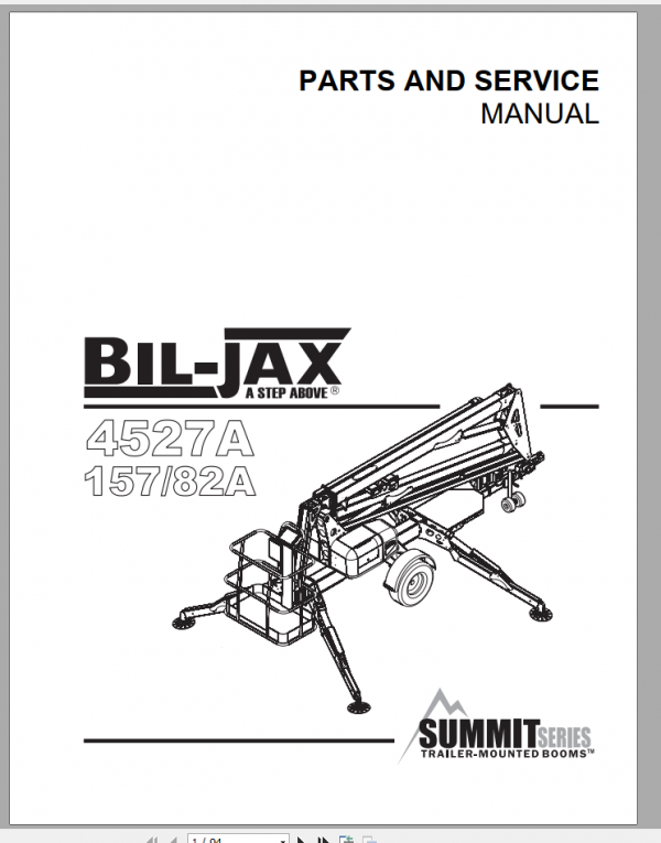 Haulotte Boom Personnel Lift 4527A Part Service Manualranm0