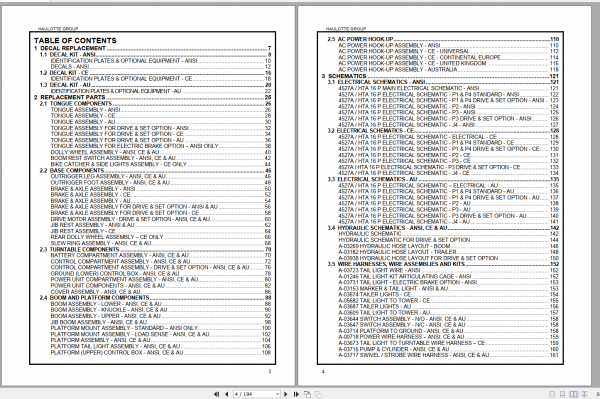 Haulotte Boom Personnel Lift 4527 Part Service Manual 2