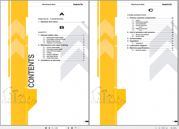 Haulotte COMPACT 8 10N 14 Maintenance Book 3W5HJA