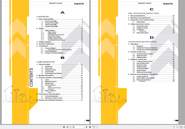 Haulotte Crawler Star 6 C Operator Manual 28H6Z9