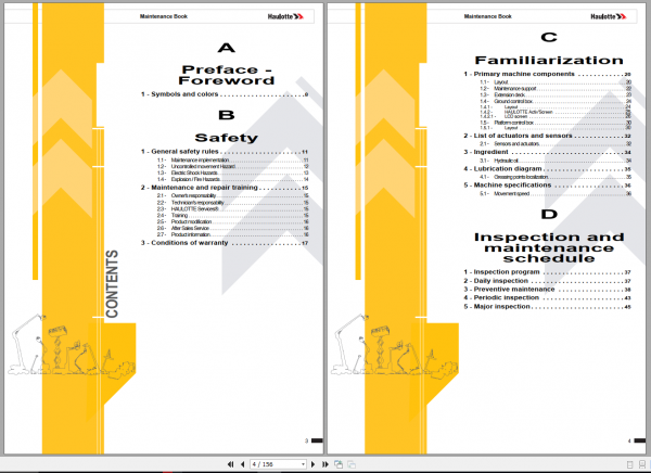 Haulotte Crawler Star 6 JP C Maintenance Book 26w2le