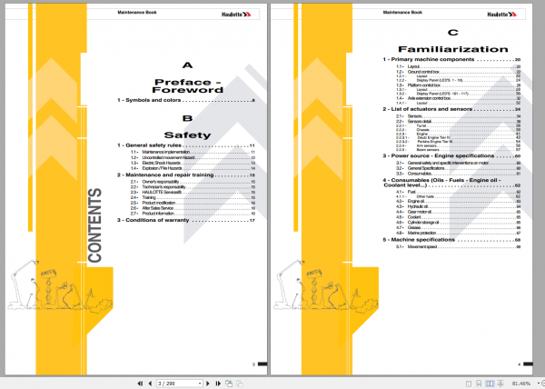 Haulotte HA32RTJ PRO HA100RTJ PRO HA41RTJ PRO HA130RTJ PRO Maintenance Book 3