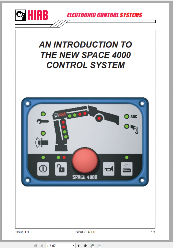 Hiab Space 4000 Electric Control Systems
