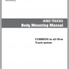 Hino Truck All Series Body Mounting Manual