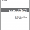 Hino Truck Common All Series Body Mounting Manual