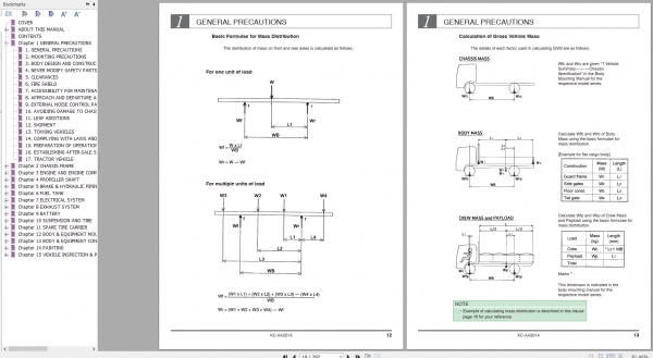 Hino Truck Common All Series Body Mounting Manual 3